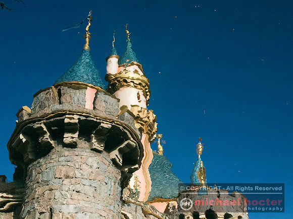 Sleeping Beauty's Castle, Reflected in a Pool of Water