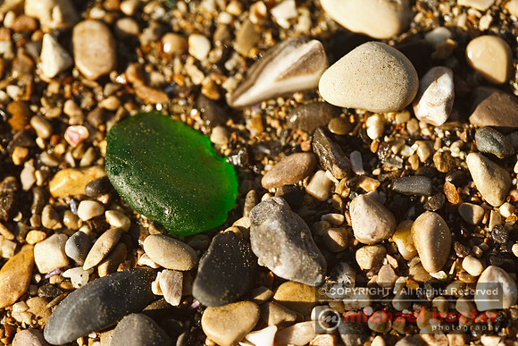 Green Beach Glass