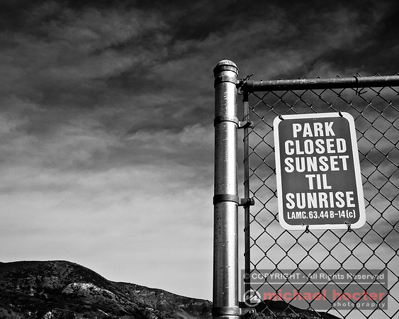Park Closed Sunset Til Sunrise